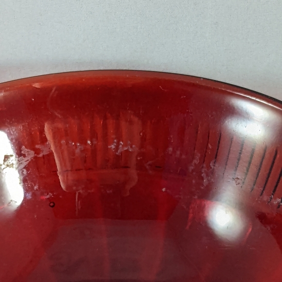 Vintage Anchor Hocking Coronation Royal Ruby Depression Glass Bowl set - Picture 10 of 12